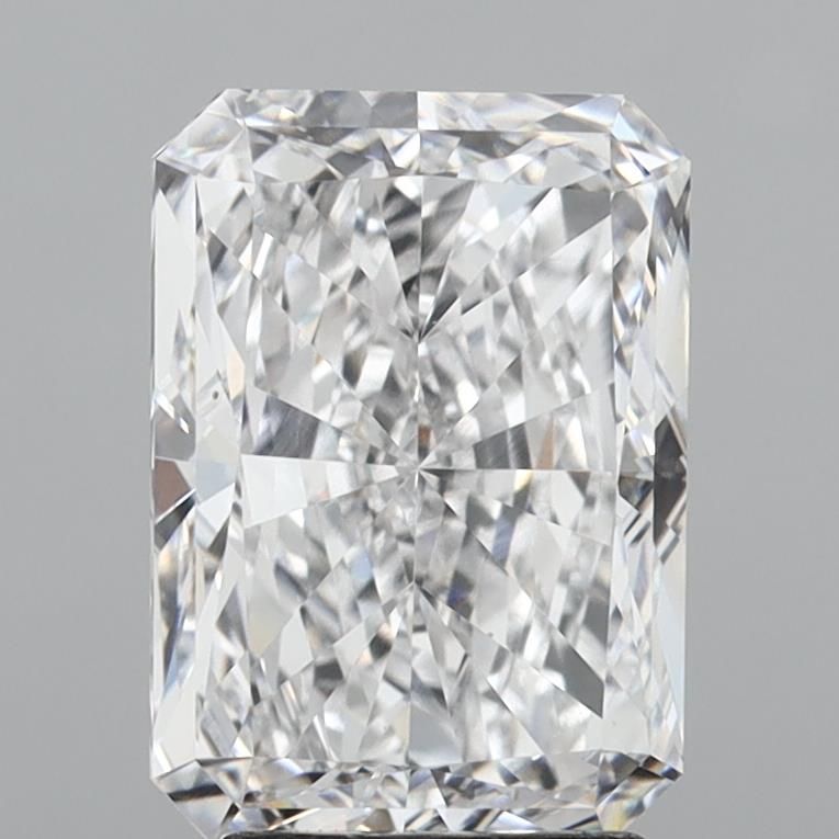 3.88 Carat Radiant Lab Diamond with  Cut Diamond in 14KT  view 1

