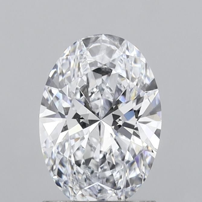 1.44 Carat Oval Lab Diamond with  Cut Diamond in 14KT  view 1
