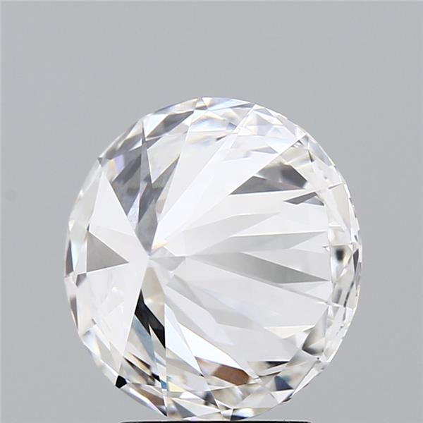 3.62 Carat Round Lab Diamond with  Cut Diamond in 14KT  view 1
