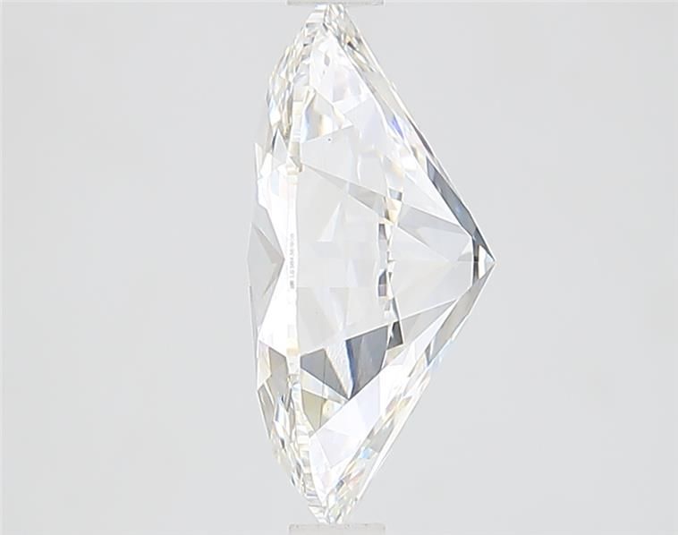 3.04 Carat Oval Lab Diamond with  Cut Diamond in 14KT  view 1
