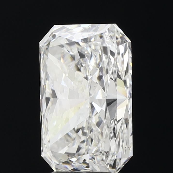 4.13 Carat Radiant Lab Diamond with  Cut Diamond in 14KT  view 1
