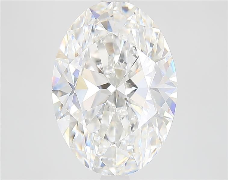 4.5 Carat Oval Lab Diamond with  Cut Diamond in 14KT  view 1
