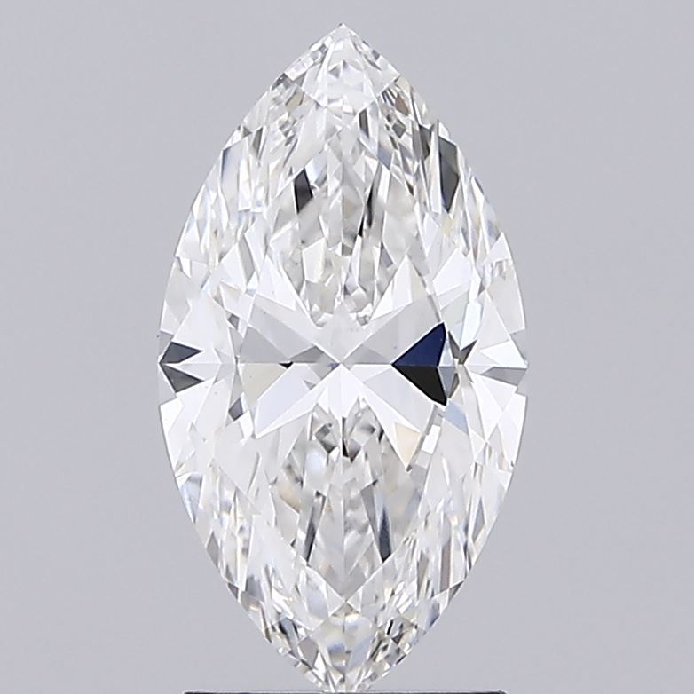 1.85 Carat Marquise Lab Diamond with  Cut Diamond in 14KT  view 1

