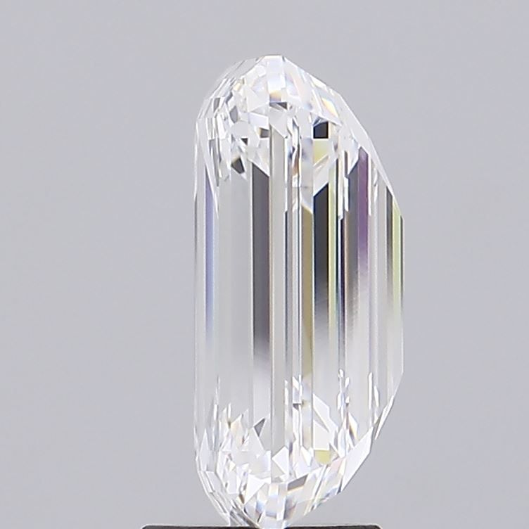 5.12 Carat Emerald Lab Diamond with  Cut Diamond in 14KT  view 1
