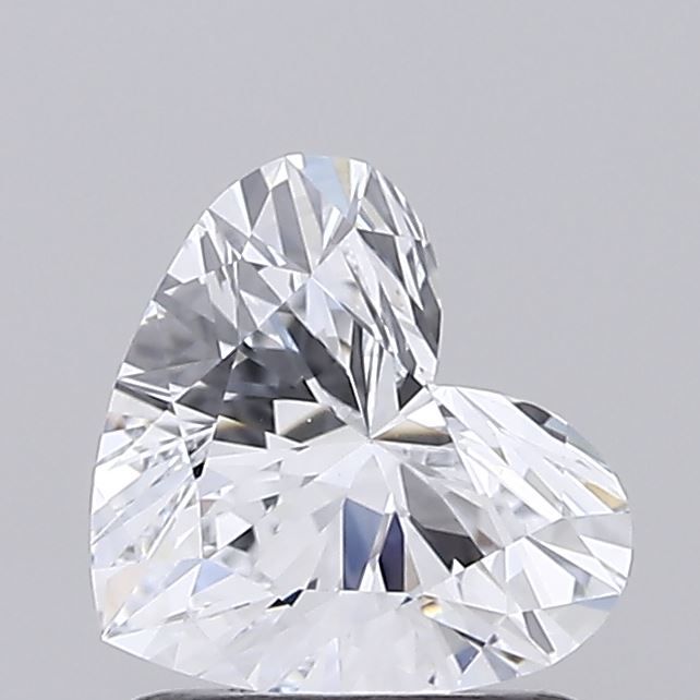 1.0 Carat Heart Lab Diamond with  Cut Diamond in 14KT  view 1
