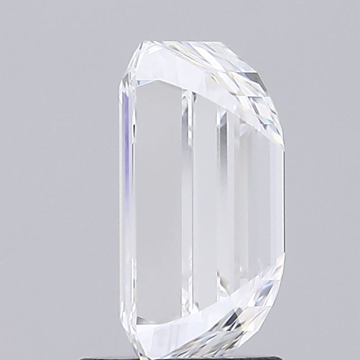2.55 Carat Emerald Lab Diamond with  Cut Diamond in 14KT  view 1
