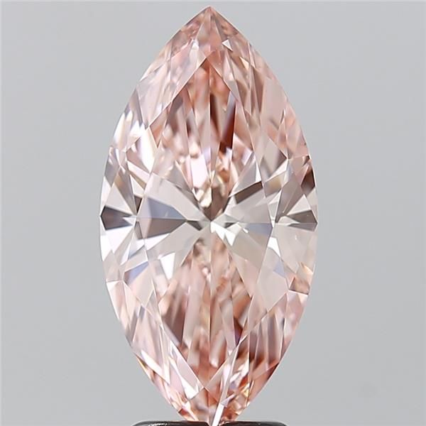 3.07 Carat Marquise Lab Diamond with  Cut Diamond in 14KT  view 1
