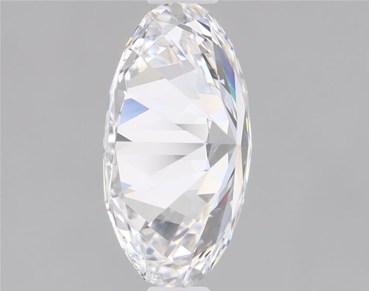1.01 Carat Oval Lab Diamond with  Cut Diamond in 14KT  view 1
