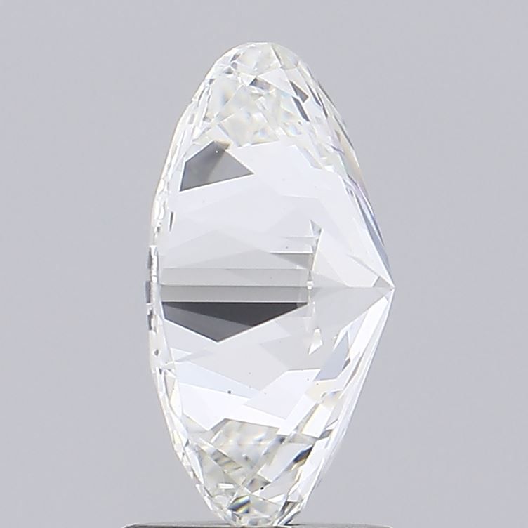 2.03 Carat Oval Lab Diamond with  Cut Diamond in 14KT  view 1
