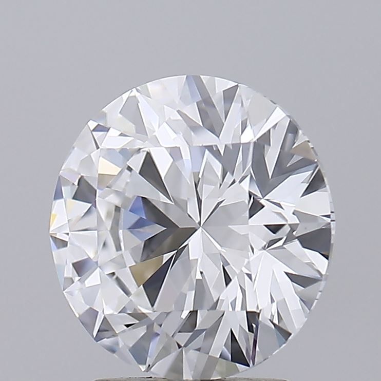 2.62 Carat Round Lab Diamond with  Cut Diamond in 14KT  view 1
