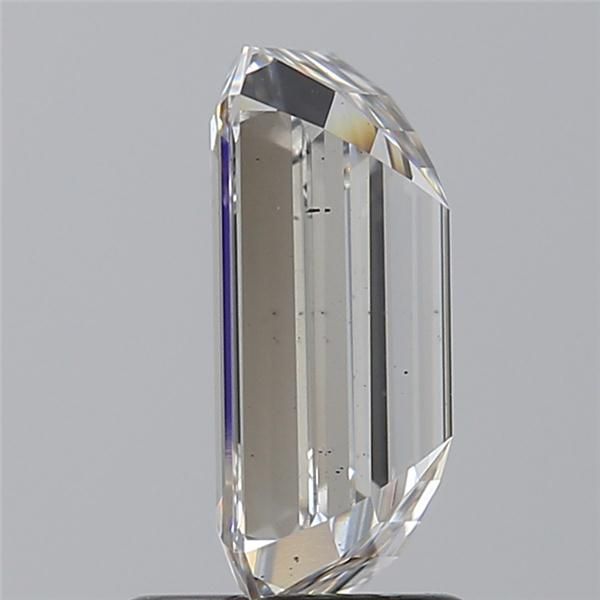 1.7 Carat Emerald Lab Diamond with  Cut Diamond in 14KT  view 1
