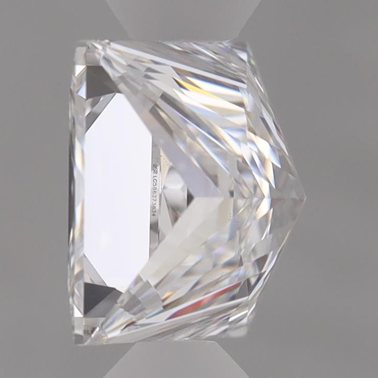 1.5 Carat Princess Lab Diamond with  Cut Diamond in 14KT  view 1
