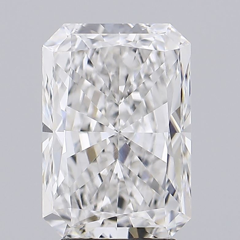 3.92 Carat Radiant Lab Diamond with  Cut Diamond in 14KT  view 1
