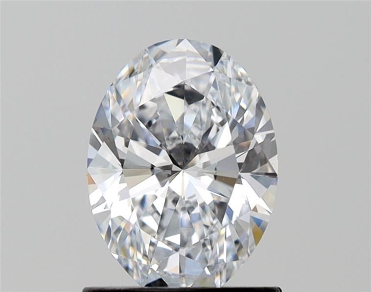 1.0 Carat Oval Lab Diamond with  Cut Diamond in 14KT  view 1
