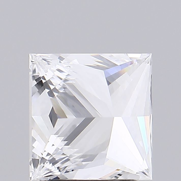 2.05 Carat Princess Lab Diamond with  Cut Diamond in 14KT  view 1
