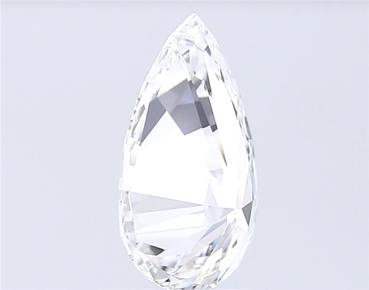 2.49 Carat Pear Lab Diamond with  Cut Diamond in 14KT  view 1
