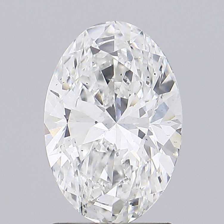 1.72 Carat Oval Lab Diamond with  Cut Diamond in 14KT  view 1
