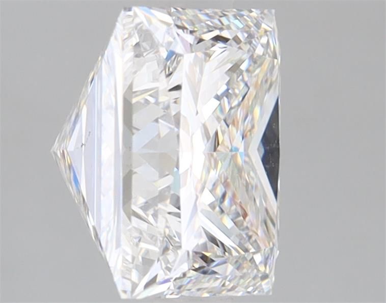2.95 Carat Princess Lab Diamond with  Cut Diamond in 14KT  view 1
