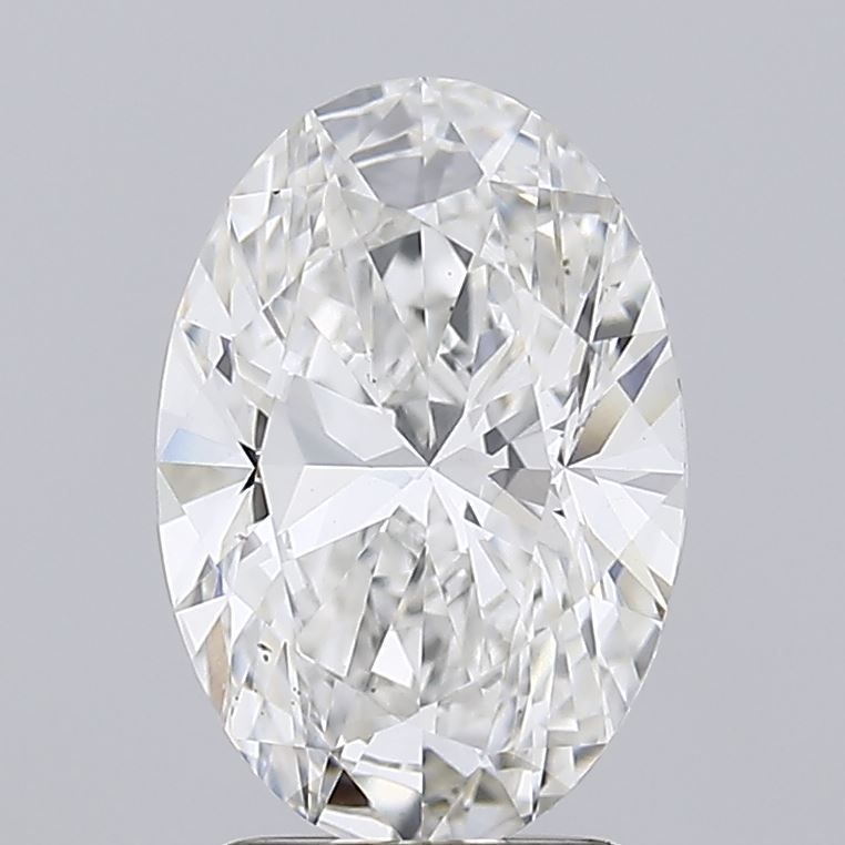 1.85 Carat Oval Lab Diamond with  Cut Diamond in 14KT  view 1
