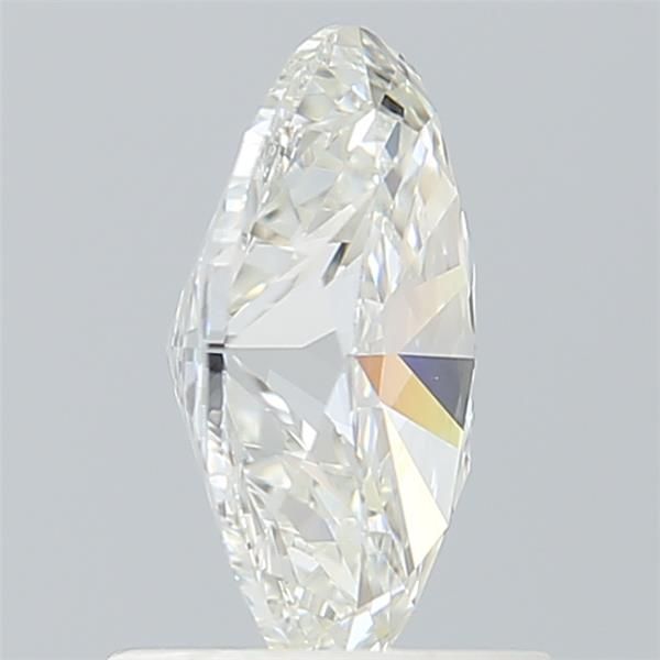 1.35 Carat Oval Lab Diamond with  Cut Diamond in 14KT  view 1
