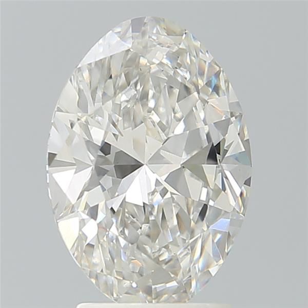2.79 Carat Oval Lab Diamond with  Cut Diamond in 14KT  view 1
