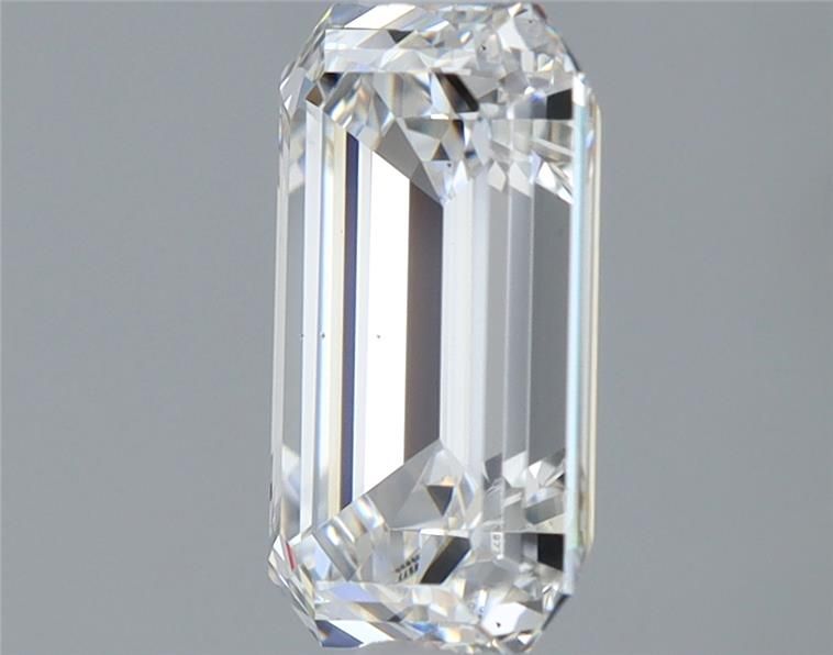 1.21 Carat Emerald Lab Diamond with  Cut Diamond in 14KT  view 1
