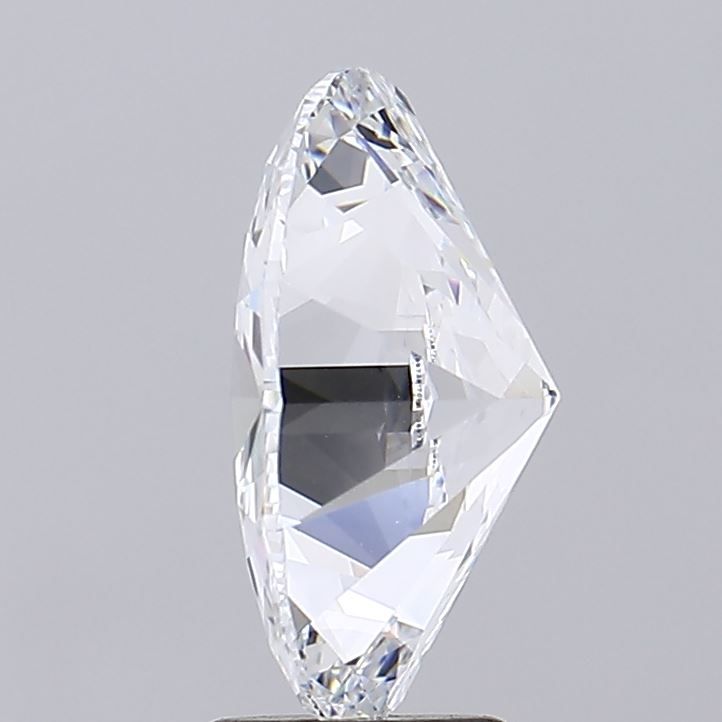 4.2 Carat Oval Lab Diamond with  Cut Diamond in 14KT  view 1
