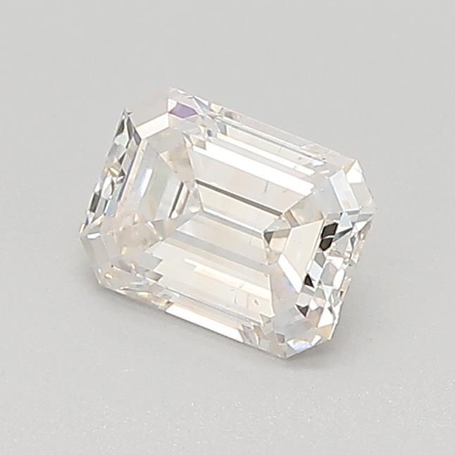 0.55 Carat Emerald Lab Diamond with  Cut Diamond in 14KT  view 1
