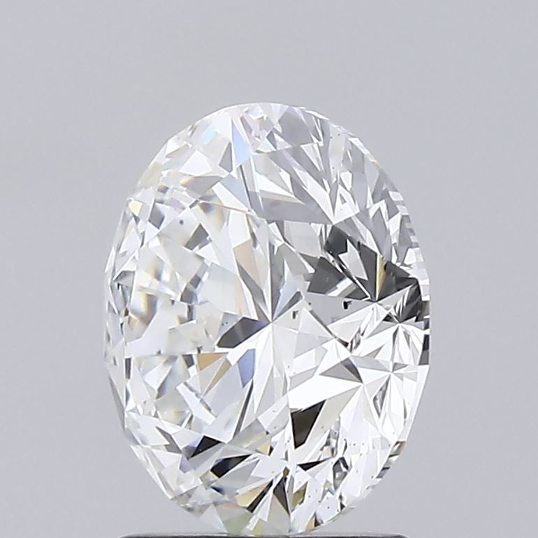 2.69 Carat Round Lab Diamond with  Cut Diamond in 14KT  view 1
