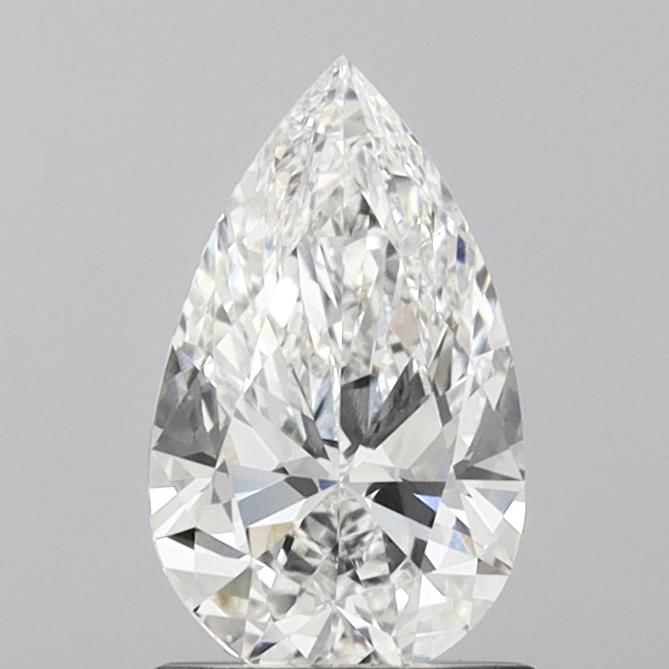 1.09 Carat Pear Lab Diamond with  Cut Diamond in 14KT  view 1
