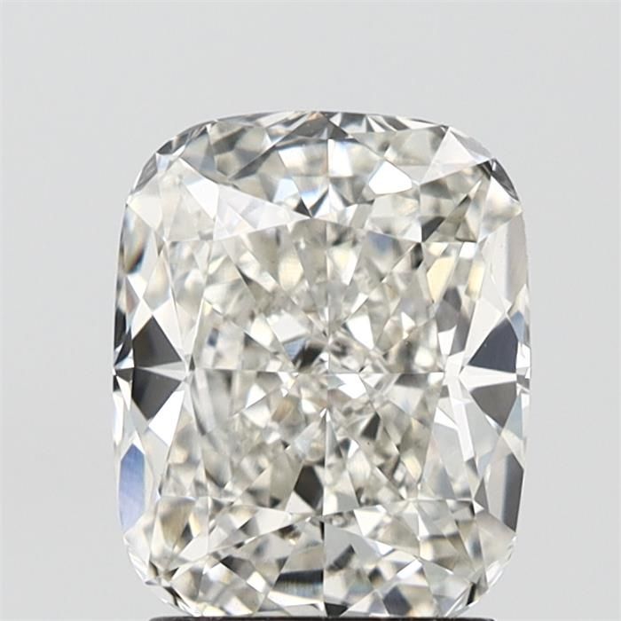 2.51 Carat Cushion Lab Diamond with  Cut Diamond in 14KT  view 1

