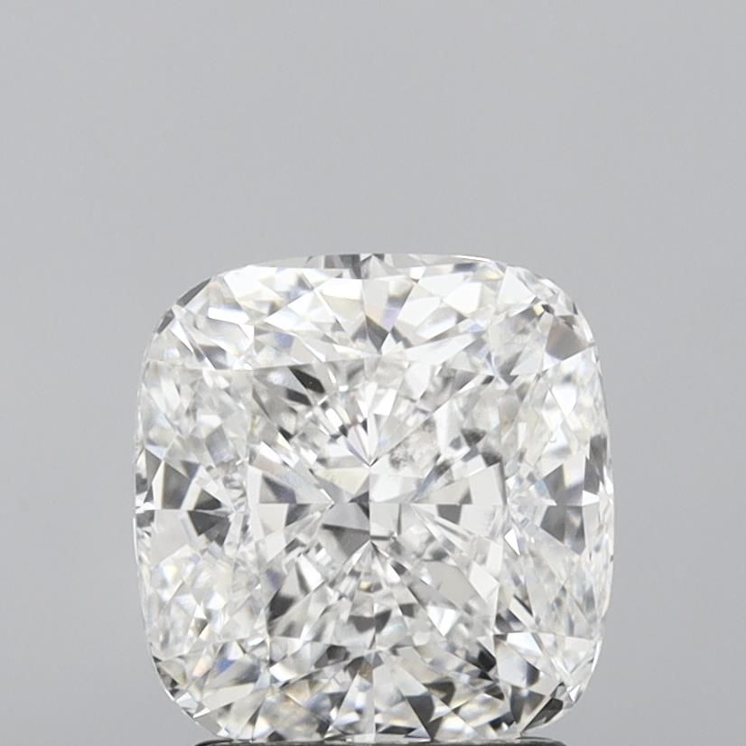 3.0 Carat Cushion Lab Diamond with  Cut Diamond in 14KT  view 1
