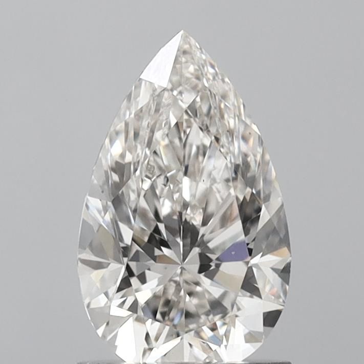 1.3 Carat Pear Lab Diamond with  Cut Diamond in 14KT  view 1
