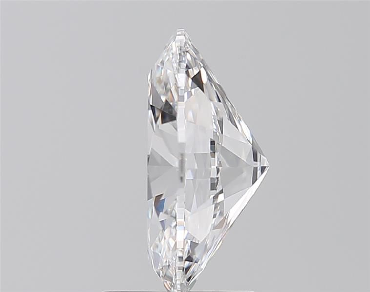 2.35 Carat Oval Lab Diamond with  Cut Diamond in 14KT  view 1
