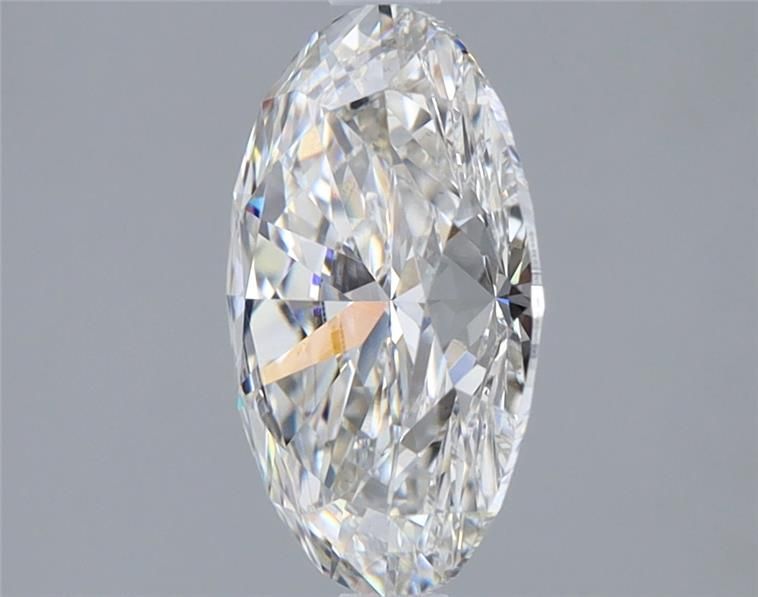 2.02 Carat Oval Lab Diamond with  Cut Diamond in 14KT  view 1
