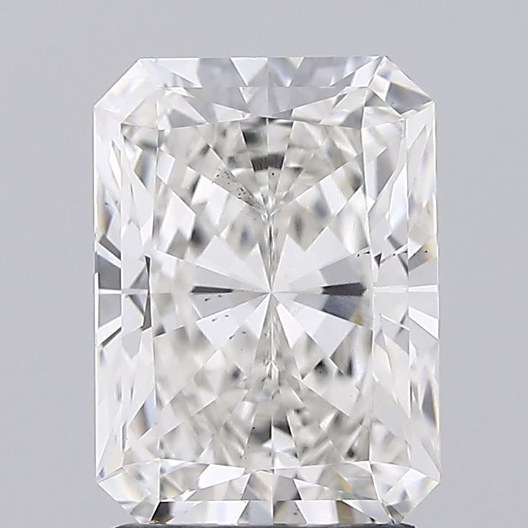 2.31 Carat Radiant Lab Diamond with  Cut Diamond in 14KT  view 1
