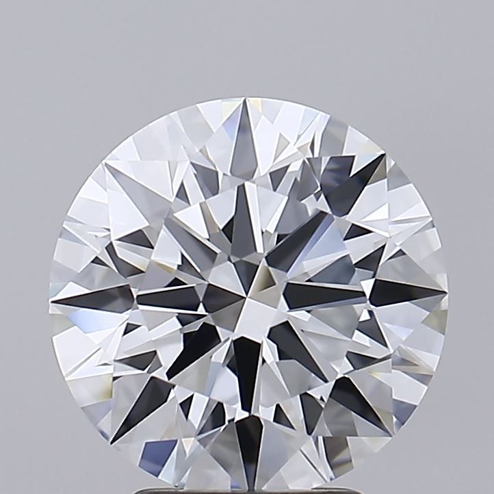 3.64 Carat Round Lab Diamond with  Cut Diamond in 14KT  view 1
