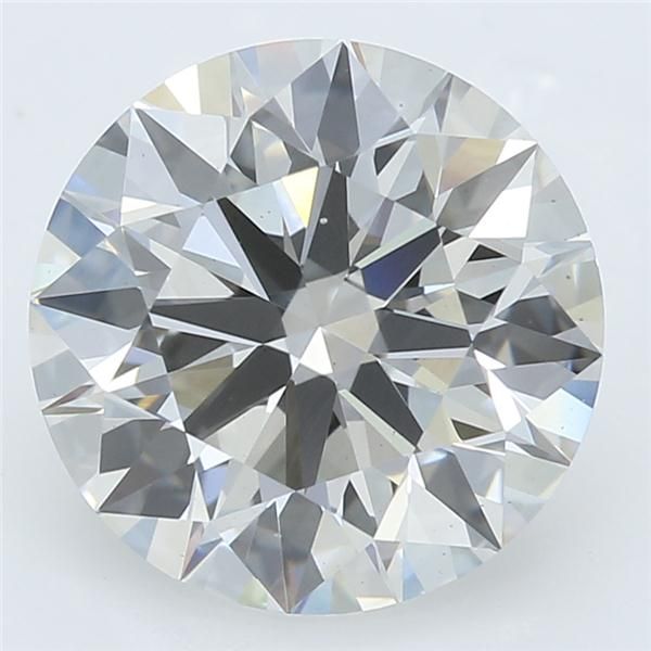 2.27 Carat Round Lab Diamond with  Cut Diamond in 14KT  view 1
