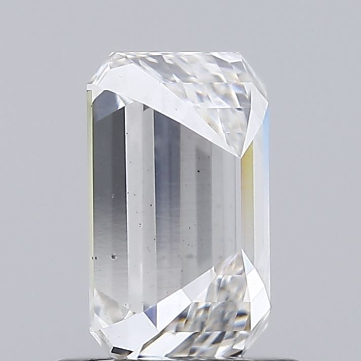 1.0 Carat Emerald Lab Diamond with  Cut Diamond in 14KT  view 1
