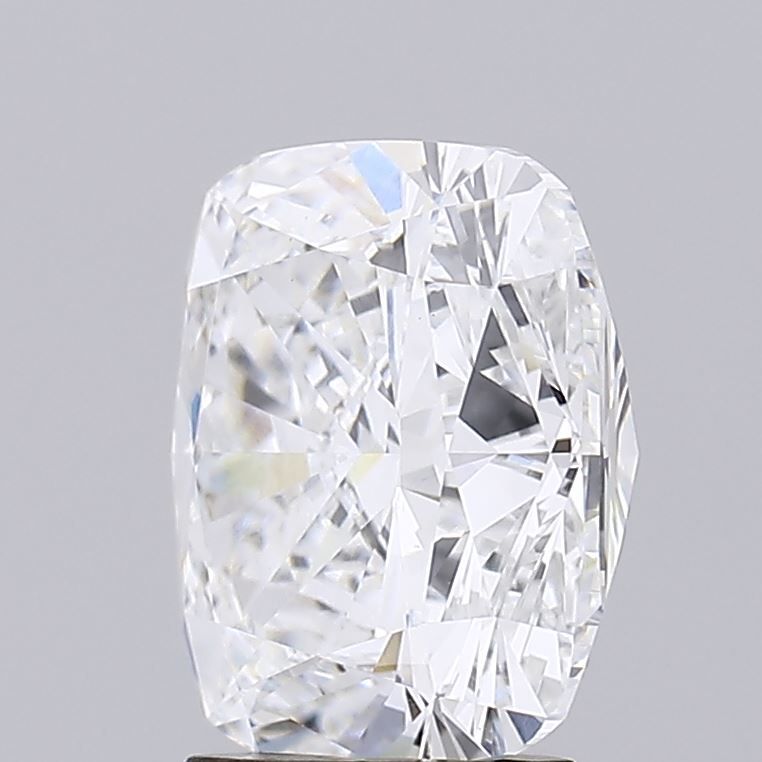 4.02 Carat Cushion Lab Diamond with  Cut Diamond in 14KT  view 1
