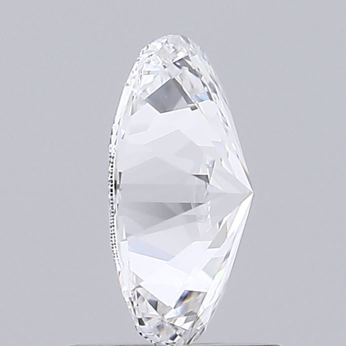 1.0 Carat Oval Lab Diamond with  Cut Diamond in 14KT  view 1
