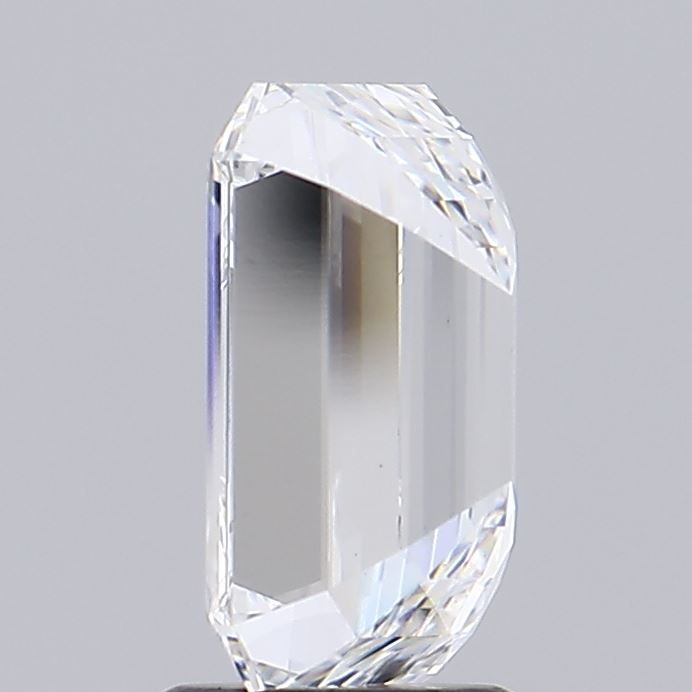 2.51 Carat Emerald Lab Diamond with  Cut Diamond in 14KT  view 1
