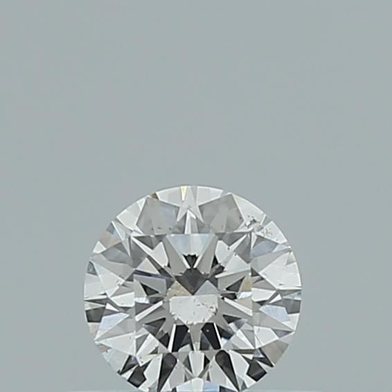 0.4 Carat Round lab Diamond with  Cut Diamond in 14KT  view 1
