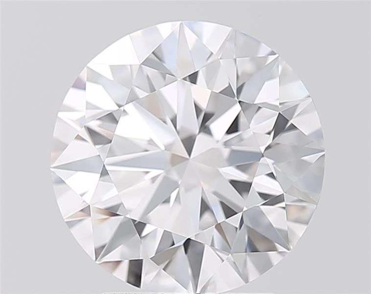 3.08 Carat Round Lab Diamond with  Cut Diamond in 14KT  view 1
