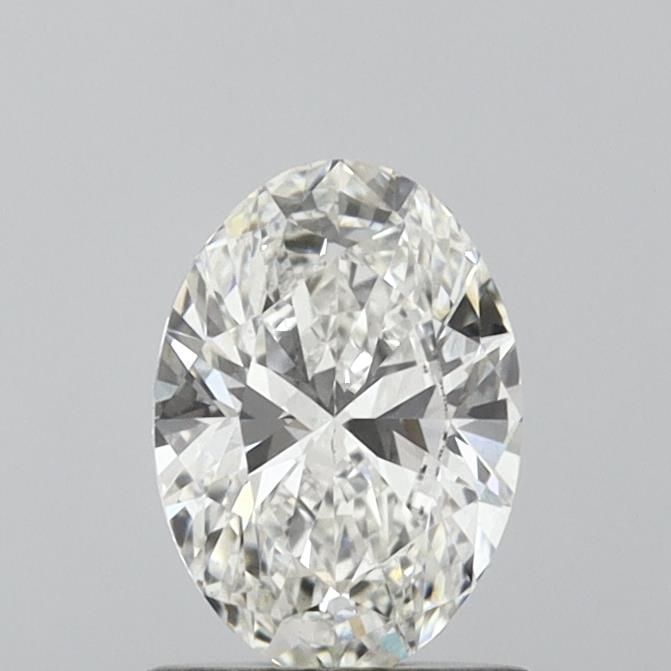 1.01 Carat Oval Lab Diamond with  Cut Diamond in 14KT  view 1

