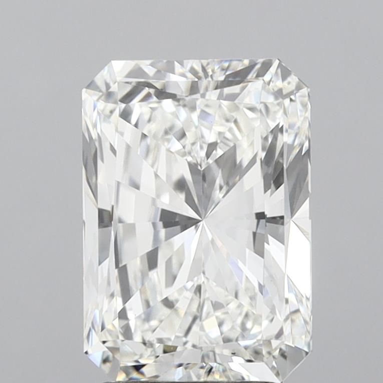 2.9 Carat Radiant Lab Diamond with  Cut Diamond in 14KT  view 1
