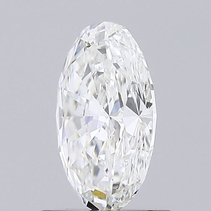 1.0 Carat Oval Lab Diamond with  Cut Diamond in 14KT  view 1
