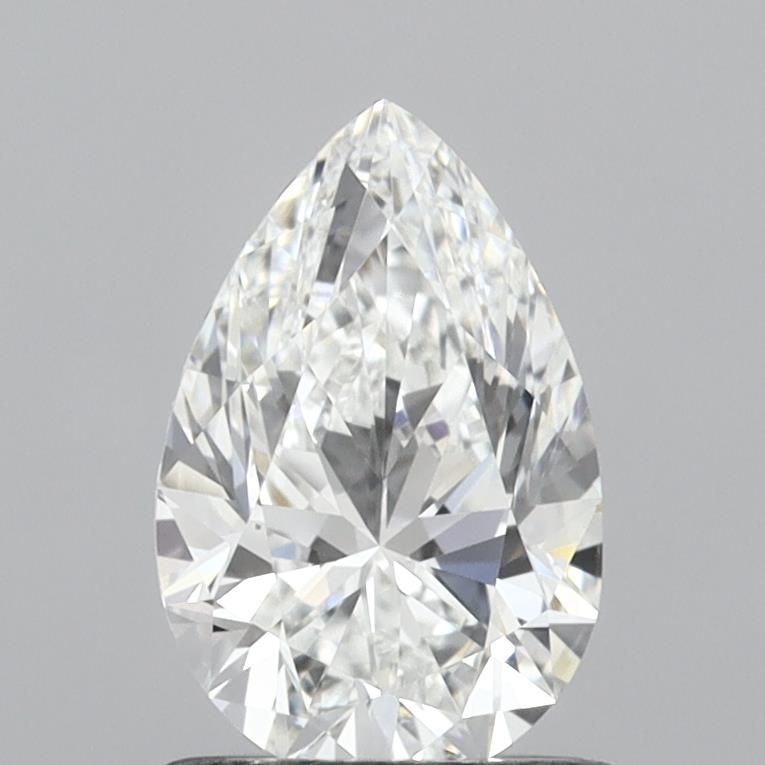 1.0 Carat Pear Lab Diamond with  Cut Diamond in 14KT  view 1
