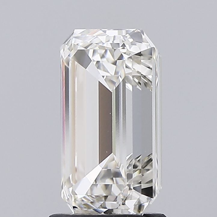 2.34 Carat Emerald Lab Diamond with  Cut Diamond in 14KT  view 1
