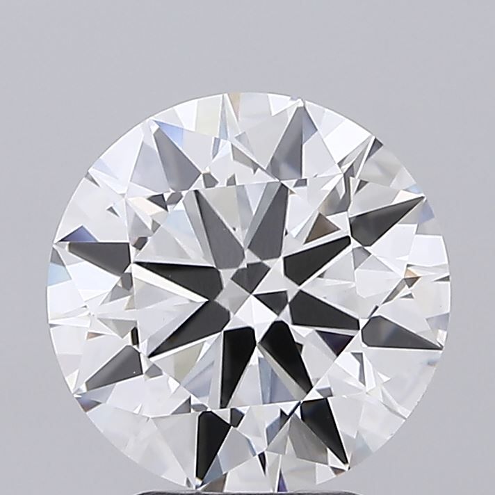 3.26 Carat Round Lab Diamond with  Cut Diamond in 14KT  view 1
